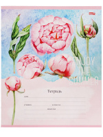 Тетрадь А5 24л кл. Проф-Пресс "Цветочной великолепие" 5 диз.в спайке, белизна 92%