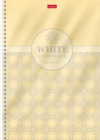 Тетрадь А4  96л кл. гребень Hatber "Chocolate" выб.лак., метал.картон