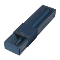 Ручка автомат. в футляре "Torino. Синяя" шарик., 1,0мм, металл., синие чернила