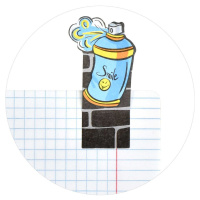 Закладки с липким краем (30*65мм)  5 цв, по 15л. "Тинейджеры" бумажные