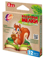 Мелки восковые ЛУЧ Мини 12цв, шестигран., 8*90мм