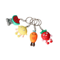 Брелок "Веселые фрукты" 5*3см ПВХ