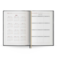 Ежедневник дат. 2025г А5 176л., мягк. переп., кожзам "Шиммер черный. Нумерологический"