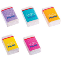 Ластик MILAN "4424" прямоугольный, синтетический каучук, картонный держатель