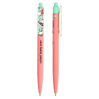 Ручка шар. Феникс+ автомат. "Пандочки, пингвины, зайки" синяя, 0,7мм