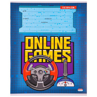 Тетрадь А5 12л кл. Проф-Пресс "Хардкорный геймер" 5 диз.в спайке*