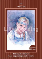 Папка для акварели  А4 10л. "Настя" с хлопком, 200г/м