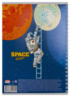 Тетрадь А5  48л кл. гребень Проф-Пресс "Космический туризм"