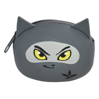 Кошелек (90*70*35) молния, силикон "Кот-ниндзя"