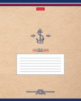 Тетрадь А5 18л кл. Hatber "Морская регата", белизна 98%