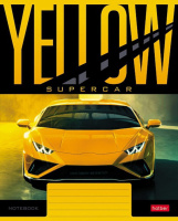 Тетрадь А5 18л кл. Hatber "YELLOWsupercar" 5 диз.в блоке, белизна 98%
