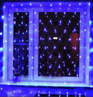 Гирлянда электрическая Сетка 3*2м 192LED "Сетка" светодиодная 220 В, синий