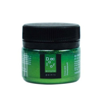 Краска акрил. "Деколор" 20 мл, изумрудный