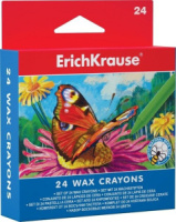 Мелки восковые ERICH KRAUSE  24 цв. карт.упак.