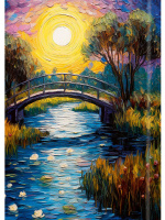 Блокнот А6 7БЦ  48л "Коты и искусство" клетка, глянц.лам.