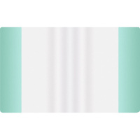 Обложка для тетрадей и дневн. (209*350) ПВХ 110мкм прозр., с зеленым.клапаном