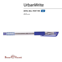 Ручка шар. BV "UrbanWrite", 0.7мм, синяя, масл.осн.