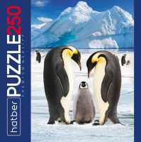 Пазлы  250 элементов  280*400мм.  "Императорские пингвины" Premium