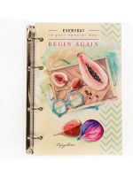 Тетрадь  А5 120л кл. на кольцах Проф-Пресс "Полезный завтрак" пласт.обл., резинка, белизна 100%