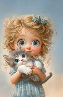 Блокнот-перевертыш А6  80л гребень "Девочки-милашки" кл.