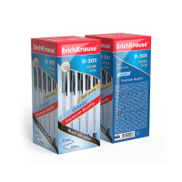 Ручка шар. ЕК R-301 1мм GRIP чёрная