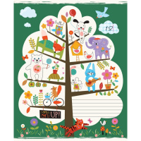 Тетрадь А5 12л кл. Полиграф Принт "Город животных" УФ-лак, белизна 100%*