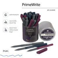 Ручка шар. BV "PrimeWrite. Basic. Original" 1,0мм, синяя, маслян.осн.