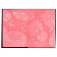 Тайный дневник А6+  96л., 7БЦ "Влюбленные коты" глянц. лам., тисн. фольгой