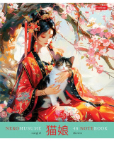 Тетрадь А5 48л кл. Hatber  пласт.обл. "Neko-Neko" 5 диз.в спайке, белизна 100%