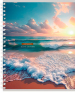 Тетрадь А5  80л кл. гребень Проф-Пресс "Чарующие пейзажи - 2" двойная обложка