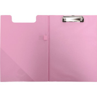 Клипборд А4, Pastel розовый, пластик 2 мм