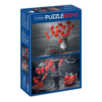 Пазлы    2в1  "Black&Red" Premium 500+500 дет.