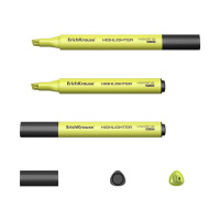 Текстовыделитель EK Visioline V-17, 0,6 - 4,5мм, желтый, трехгр.формы