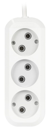 Удлинитель Smartbuy, 3 гнезда 1,5 м.10А/2,2кВт без заземления ПВС 2х1