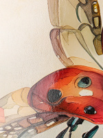 Скетчбук 190*190мм  20л., клеевой кор., 300гр/м2 "Акварель - 2" 50%хлопок