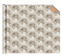 Бумага упаковочная крафт 70*100см "Карта"