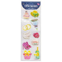 Набор наклеек объемные "Ассорти" 22*8см