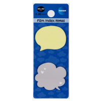 Закладки с липким краем (45*40мм)  2 цв, по 20л. "Идея" пластиковые