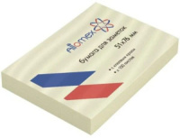 Бумага с липким краем (51*76мм)  100л, желтая