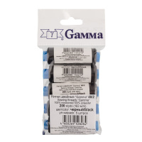 Нитки швейные "Gamma" черные, 183м, 5шт