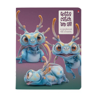 Тетрадь А5 48л кл. Альт "Глазастики" УФ-лак