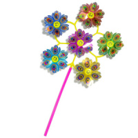 Ветрячок 50см "Смайлики" 5 цветков