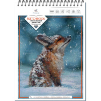 Скетчбук А4  20л., гребень, 200гр/м2, "CLASSIC FORMAT" 50% хлопок, жёсткая подложка