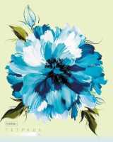 Тетрадь А5  96л кл. Hatber "Красочные лепестки" тисн., 5диз.в блоке