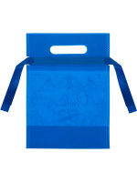 Мешок для подарков 24*18*9см "Ледяной узор" полиэстер