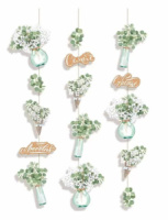 Гирлянда "Свадебные букеты" вертикальная 2м