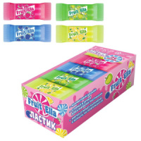 Ластик Феникс+ "Фрутелла" ассорти, 24шт., 4,8*2,3*2,1см, пласт.держатель*