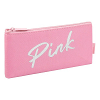 Пенал-косметичка (190*90*15) молния, ткань, высокая металлиз.печать "Розовый"