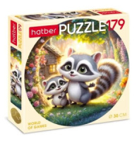 Пазлы  179 элементов  d300мм.  "Мы-енотики!"