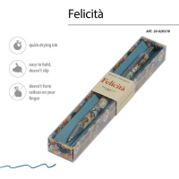 Ручка в футляре "Felicita. Фантазия. Кораллы" шарик., 0,7мм, металл., синие чернила